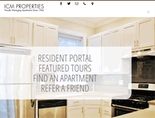 Tablet Screenshot of icmproperties.com